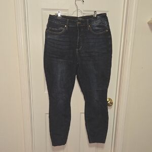 Judy Blue Dark Indigo High-Rise Cropped Ankle Jeans